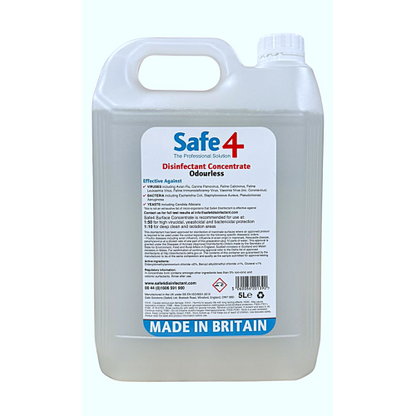Safe4 Disinfectant Concentrate (5L)