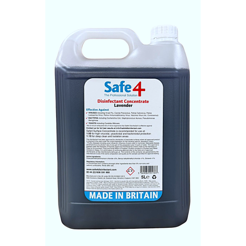 Safe4 Disinfectant Concentrate (5L)