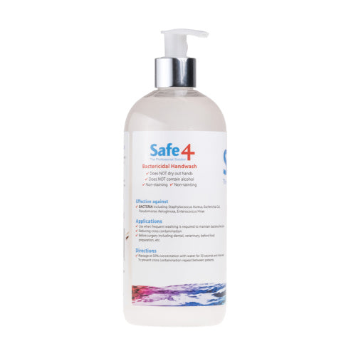 Safe4 Bactericidal Hand Wash (500ml)