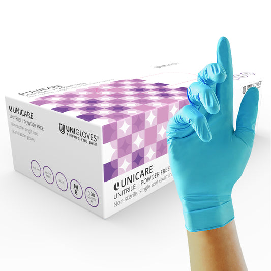 UniGloves - Unicare - Unitrile - Blue