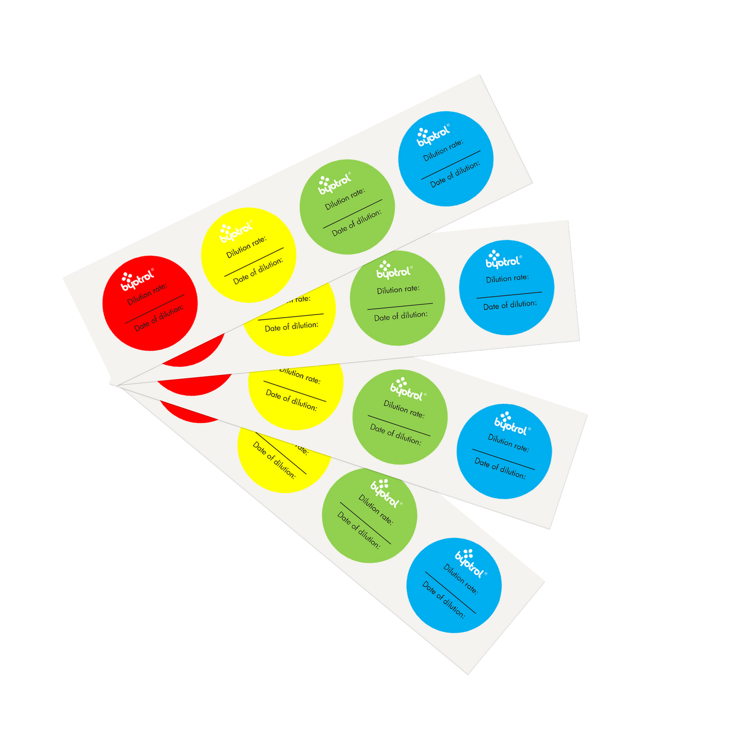 Colour-Coded Dilution Stickers