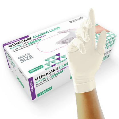 Unigloves - Classic - Latex - Natural - Powdered