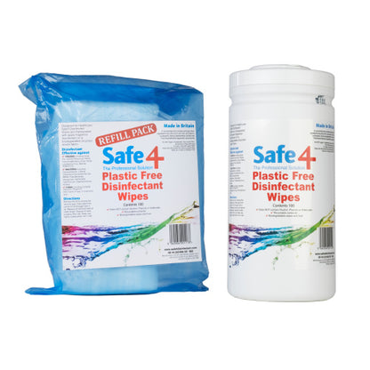 Safe 4 Plastic Free Disinfectant Wipes