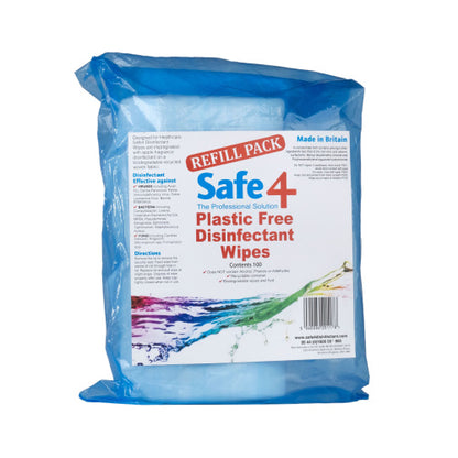 Safe 4 Plastic Free Disinfectant Wipes
