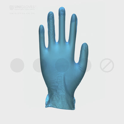 UniGloves - Unicare - Vinyl - Blue - EN455
